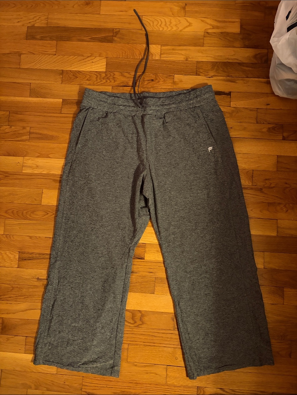 Fabletics Charcoal Gray Drawstring Pants